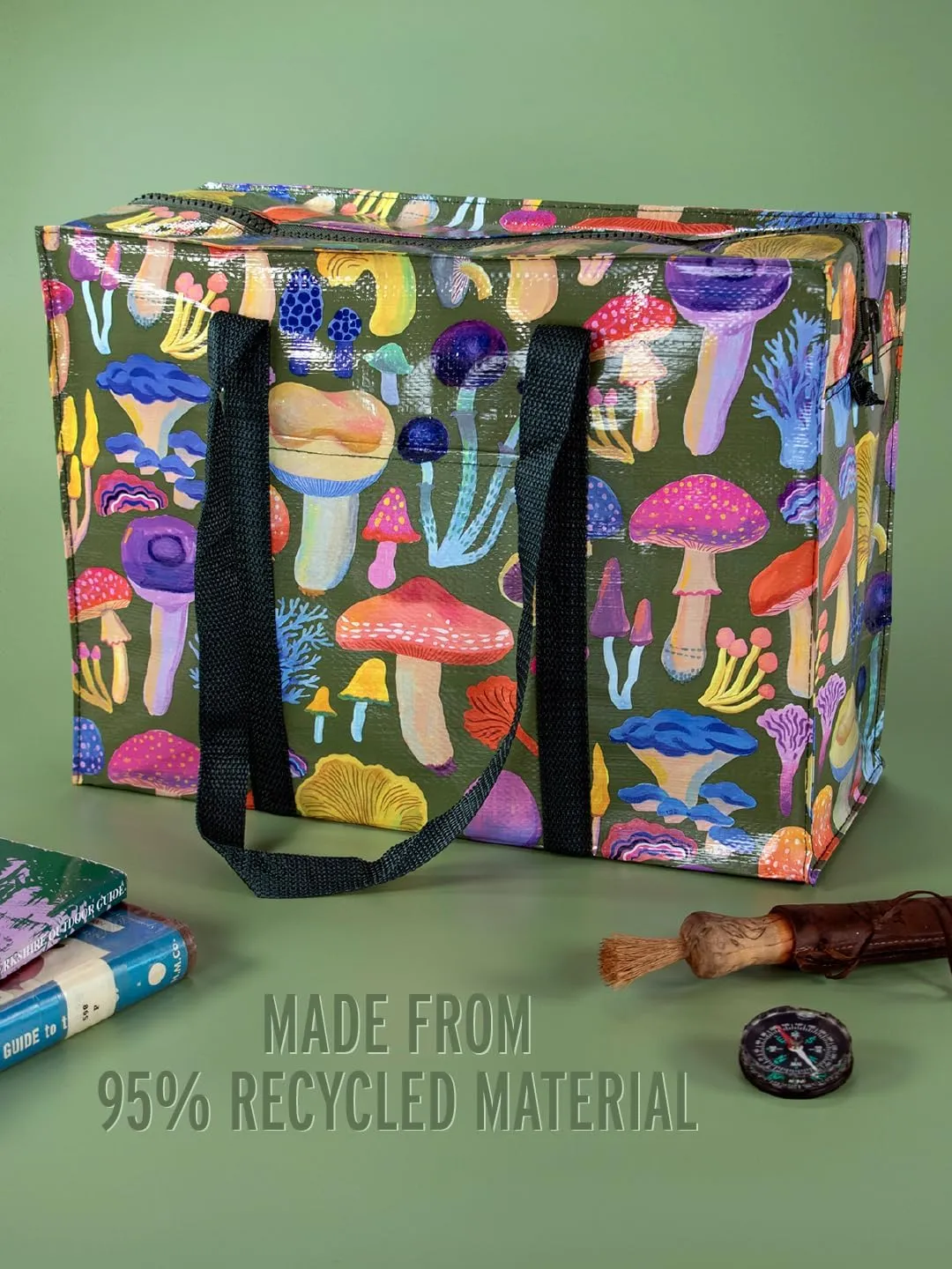 Blue Q Shoulder Totes: The Carry Everywhere Bag With a Hefty Zipper, Exterior Pocket, Reinforced Floor. 95% Recycled Material