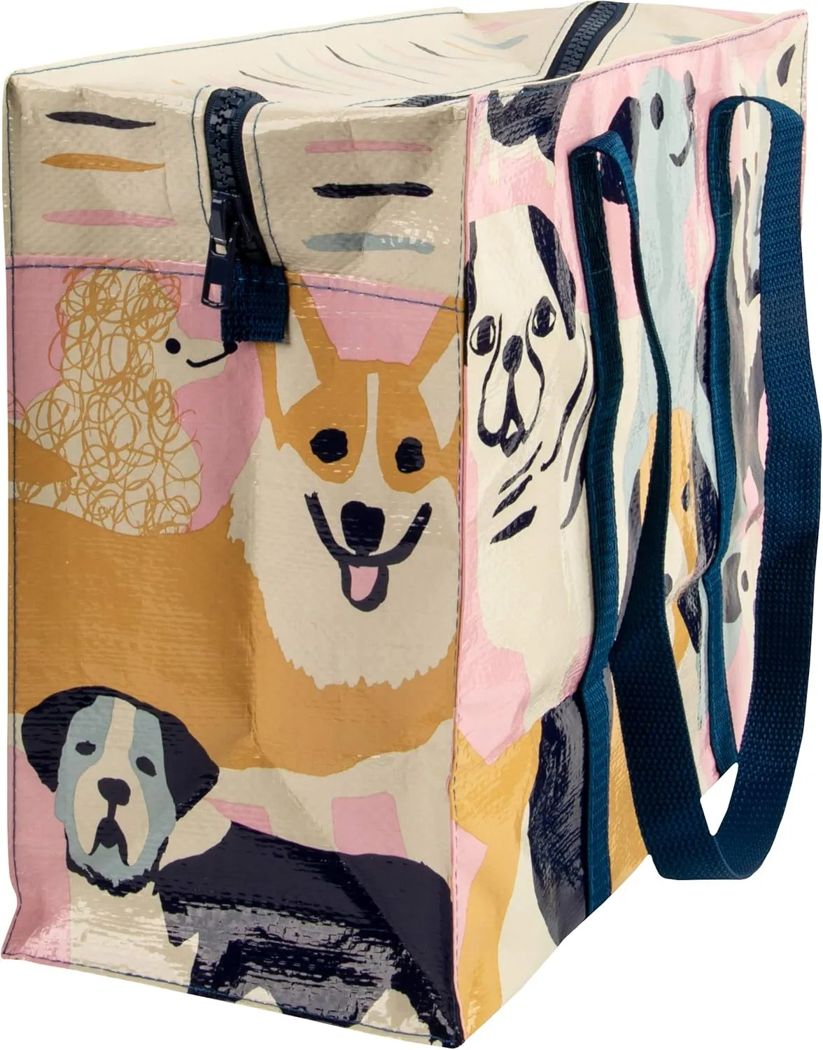 Blue Q Shoulder Totes: The Carry Everywhere Bag With a Hefty Zipper, Exterior Pocket, Reinforced Floor. 95% Recycled Material