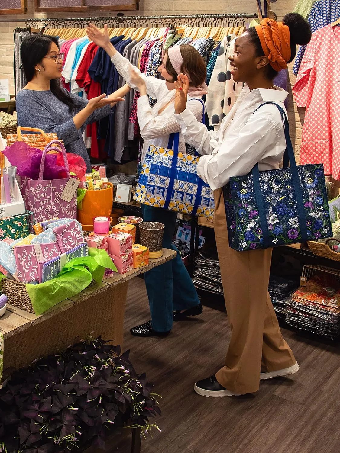 Blue Q Shoulder Totes: The Carry Everywhere Bag With a Hefty Zipper, Exterior Pocket, Reinforced Floor. 95% Recycled Material