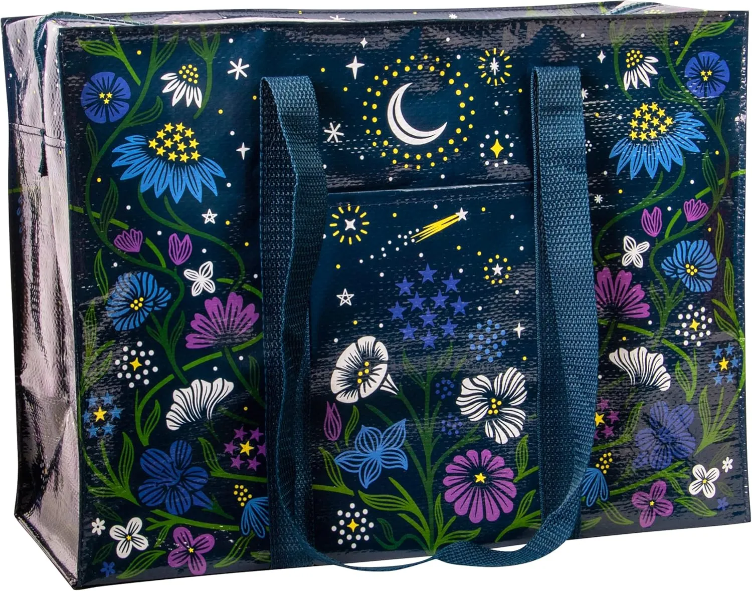 Blue Q Shoulder Totes: The Carry Everywhere Bag With a Hefty Zipper, Exterior Pocket, Reinforced Floor. 95% Recycled Material