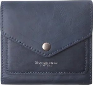 Borgasets Small Wallet for Women Genuine Leather RFID Blocking Card Holder Organizer Pocket Compact Bifold Ladies Mini Purse