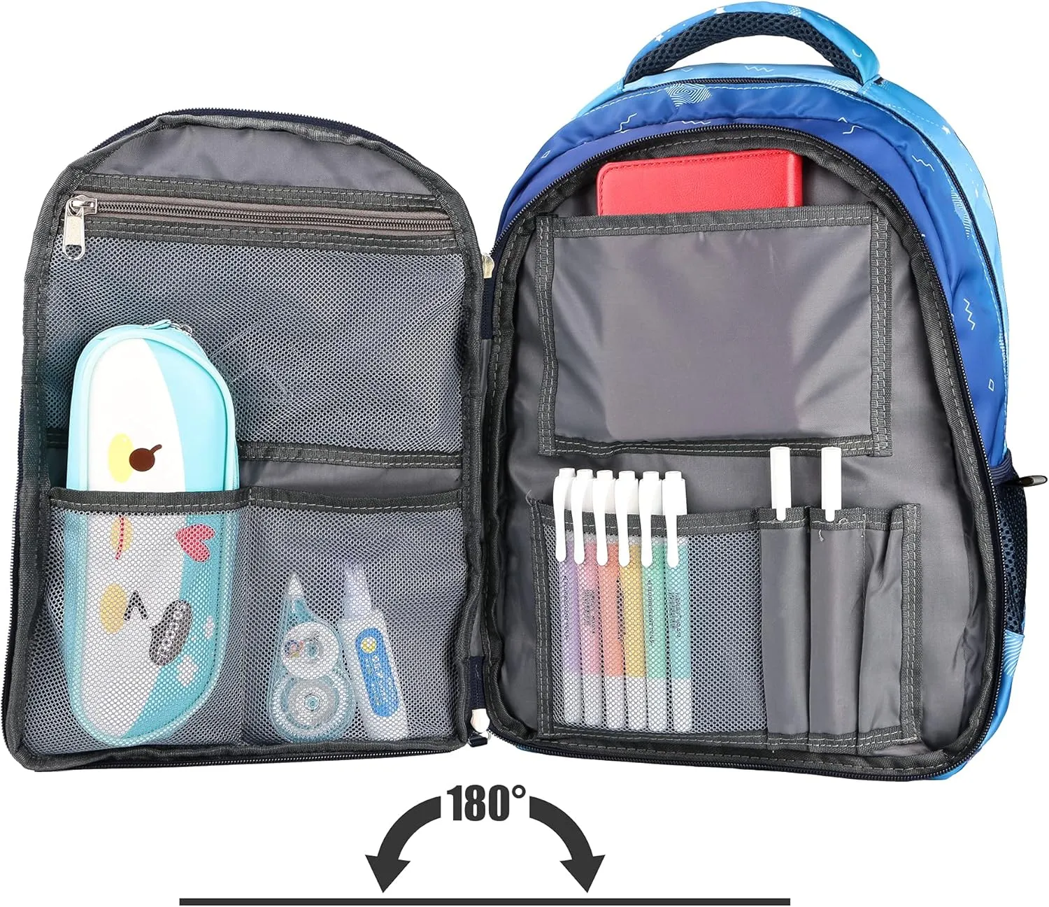 Boy's School Backpack, 15" LightWeight Water-Resistant Children Backpack for Primary School, Fit for Age from 4 to10 Years(BPK15C)