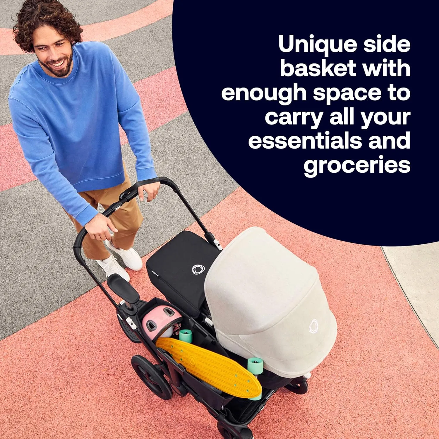 Bugaboo Donkey 5 Mono Complete - Single to Side-by-Side Double Stroller, Multiple Seat Positions - Black/Midnight Black