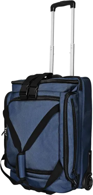 CADDYDADDY First Class Carry-on Duffel Bag for Men & Women, Golf Travel Bag, Skate Wheels, Telescoping Handle, Ballistic Nylon, 2 Adjustable Luggage Straps Shoe Pocket 2 Year Full Replacement Coverage