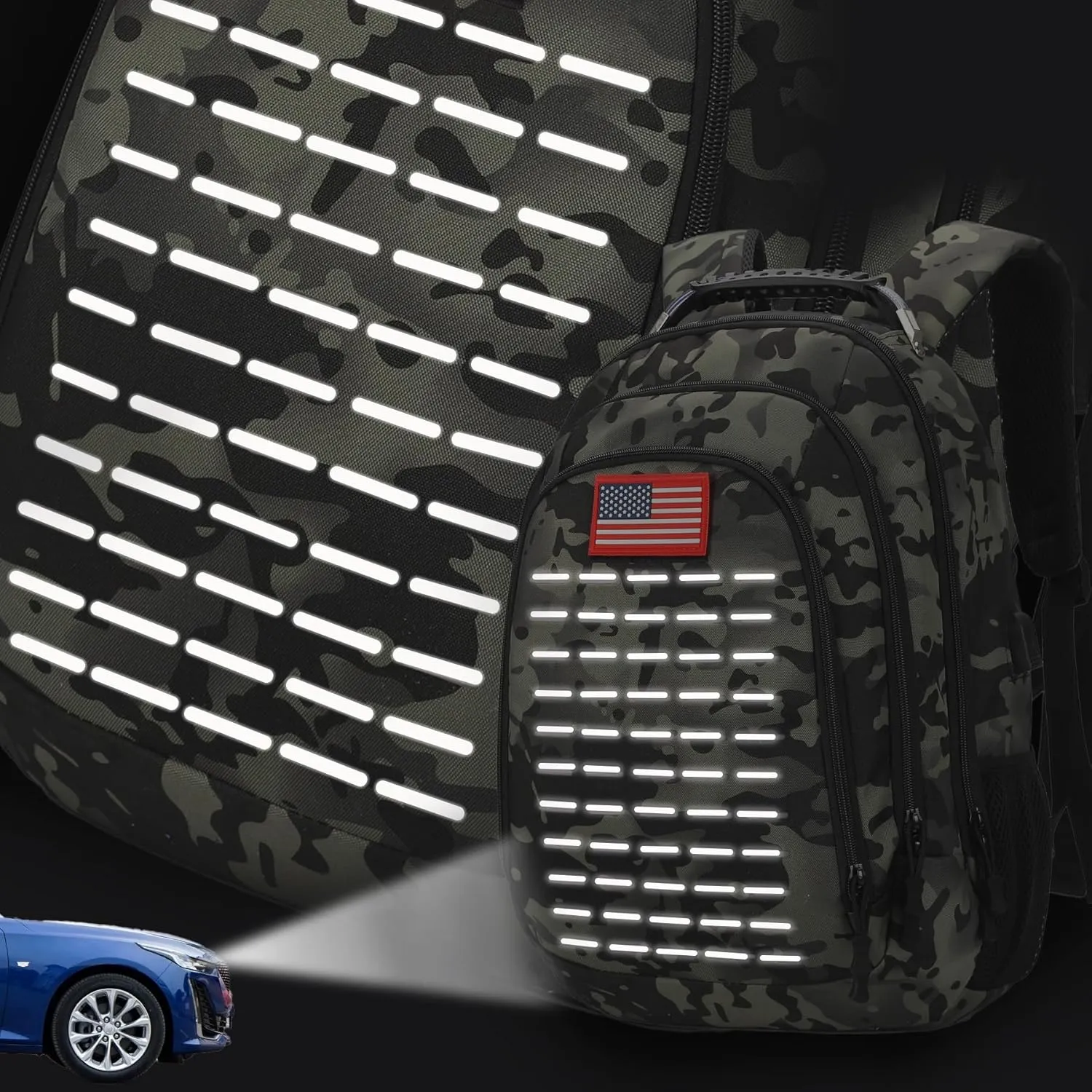 Camo Backpack for boys, Teen Boys Backpacks for School,Camo Bookbag for kid,Small Tactica Backpack for outdoor,with USB Charging Port,40L