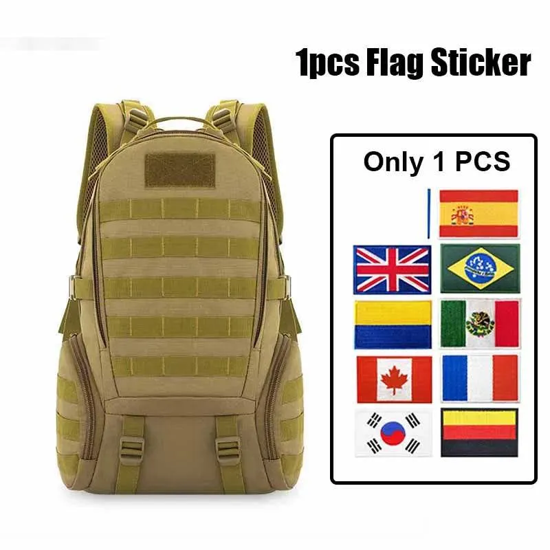 Camouflage Backpack Tactical Men Hiking Mountaineering Large Bag Camping Bag Multi-functional Sports Travel Backpack Outdoor New