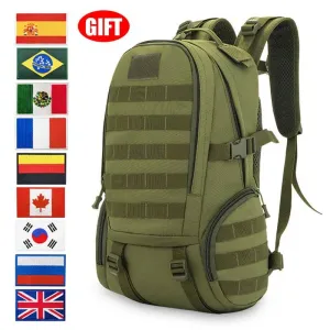 Camouflage Backpack Tactical Men Hiking Mountaineering Large Bag Camping Bag Multi-functional Sports Travel Backpack Outdoor New