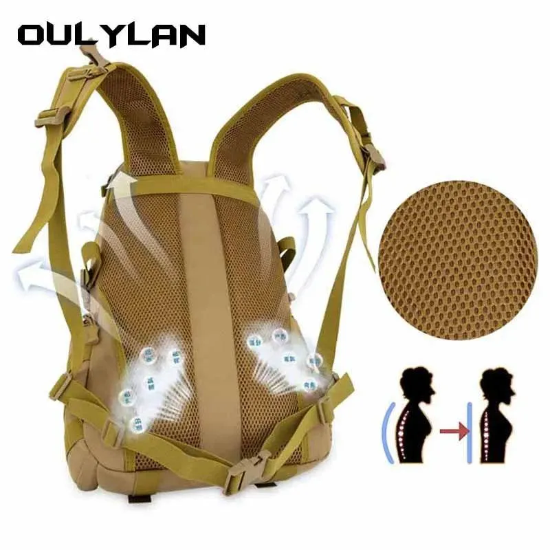 Camouflage Backpack Tactical Men Hiking Mountaineering Large Bag Camping Bag Multi-functional Sports Travel Backpack Outdoor New