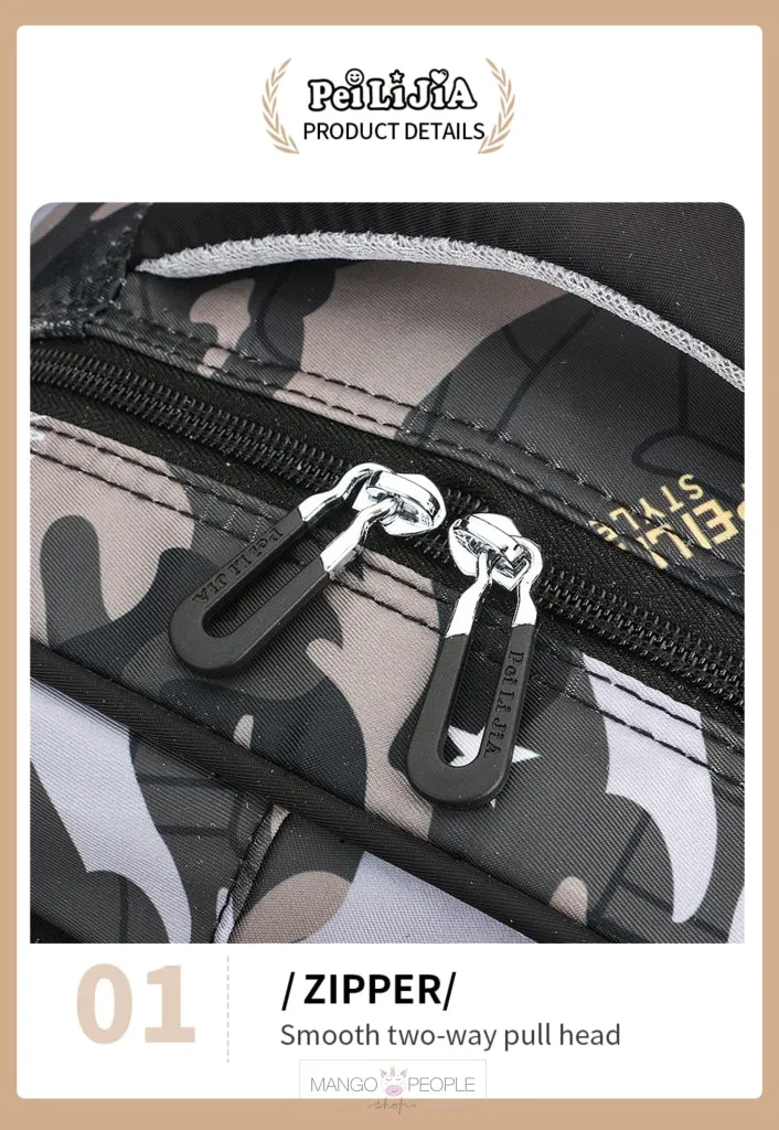Camouflage Design Backpacks for High School and College Students