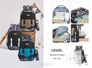 Camouflage Design Backpacks for High School and College Students