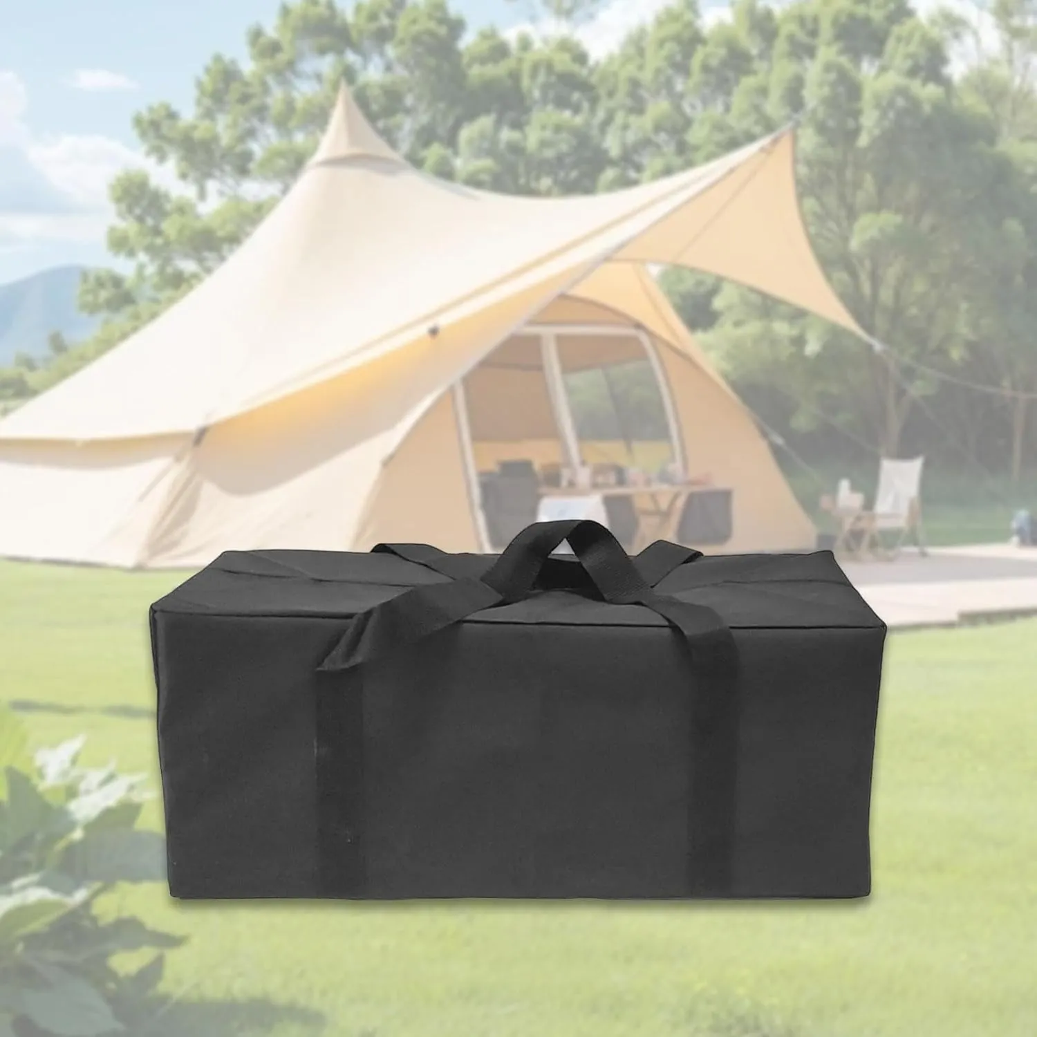 Camping Storage Bag Gym Equipment Bag Stuff Pouch Sports Duffle Bag Travel Duffel Tote Bag for Hiking Hunting Trekking Travel, 110cmx26cmx26cm