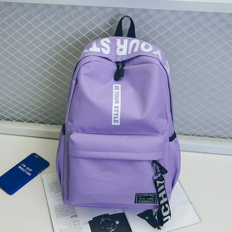 Canvas Korean Style Fashion Computer Female Backpacks