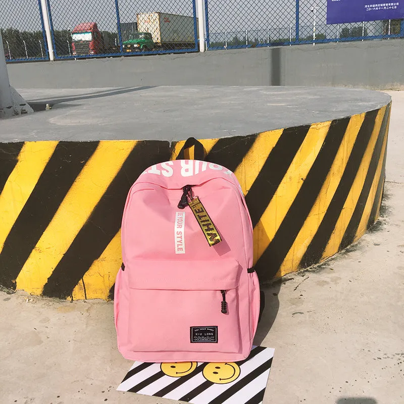 Canvas Korean Style Fashion Computer Female Backpacks