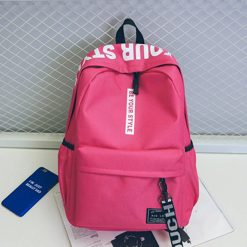 Canvas Korean Style Fashion Computer Female Backpacks