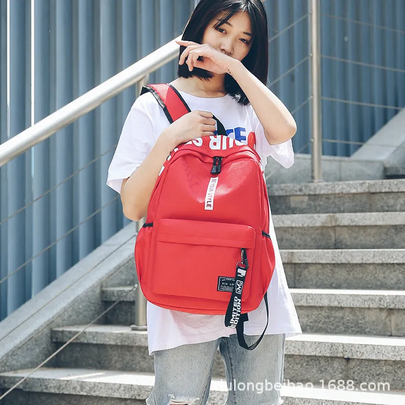 Canvas Korean Style Fashion Computer Female Backpacks