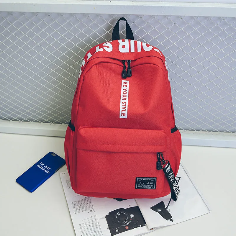 Canvas Korean Style Fashion Computer Female Backpacks
