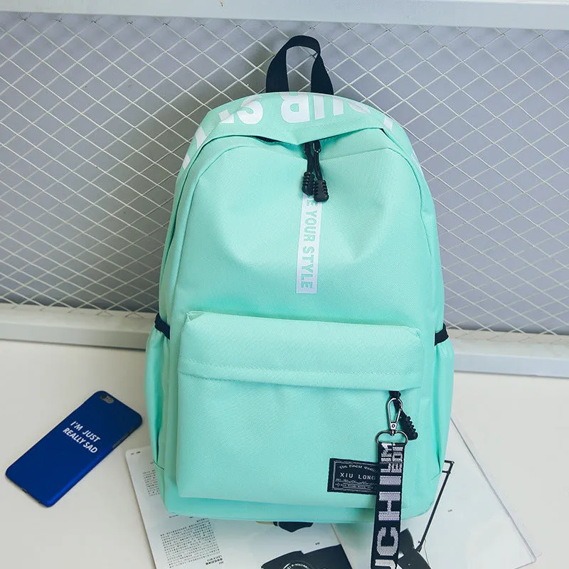 Canvas Korean Style Fashion Computer Female Backpacks