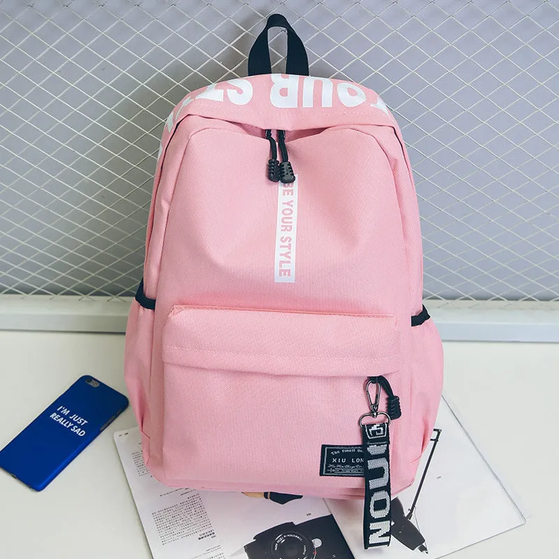 Canvas Korean Style Fashion Computer Female Backpacks