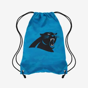 Carolina Panthers Big Logo Camo Drawstring Backpack