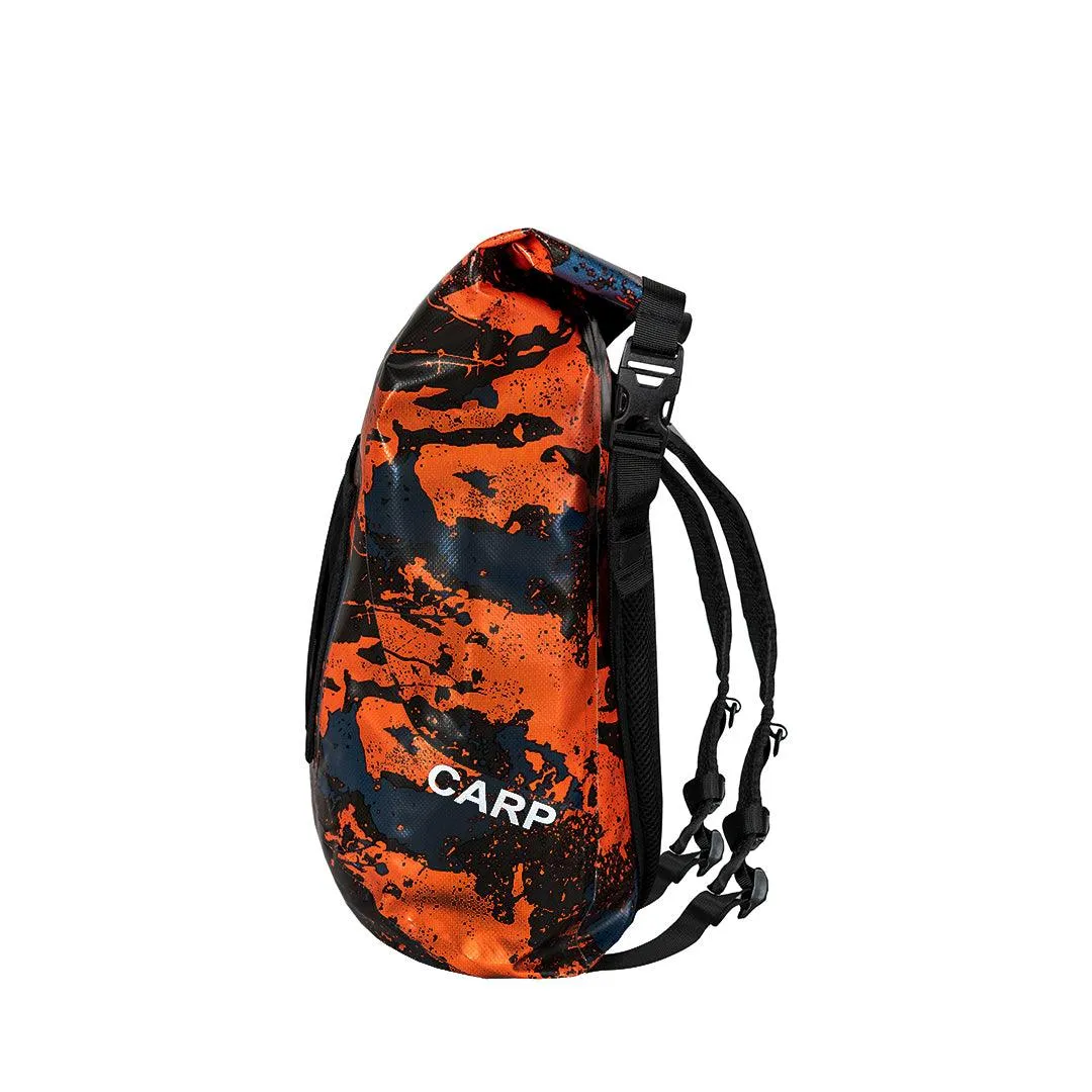 Carp Waterproof Roll Top Backpack (Red Camo)
