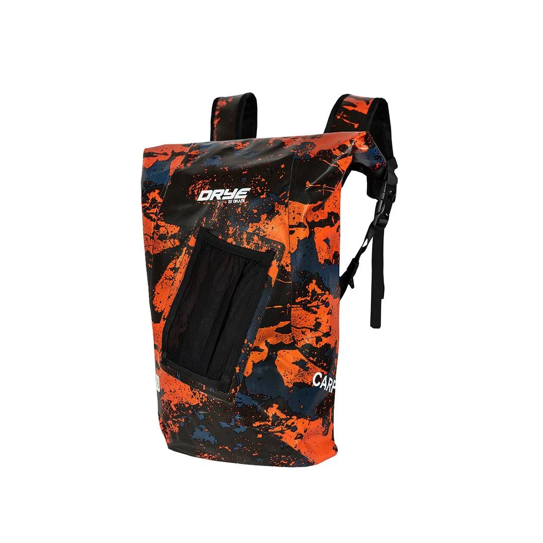 Carp Waterproof Roll Top Backpack (Red Camo)