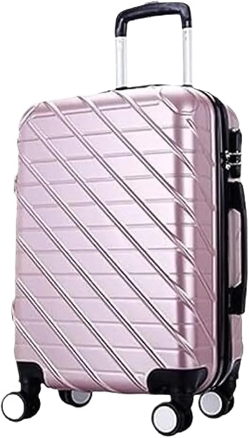 Carry On Luggages Suitcase Carry On Luggage with Spinner Wheels Luggage Travel Suitcase Hardshell Lightweight Suitcase Luggage Suitcases (Pink-20inch