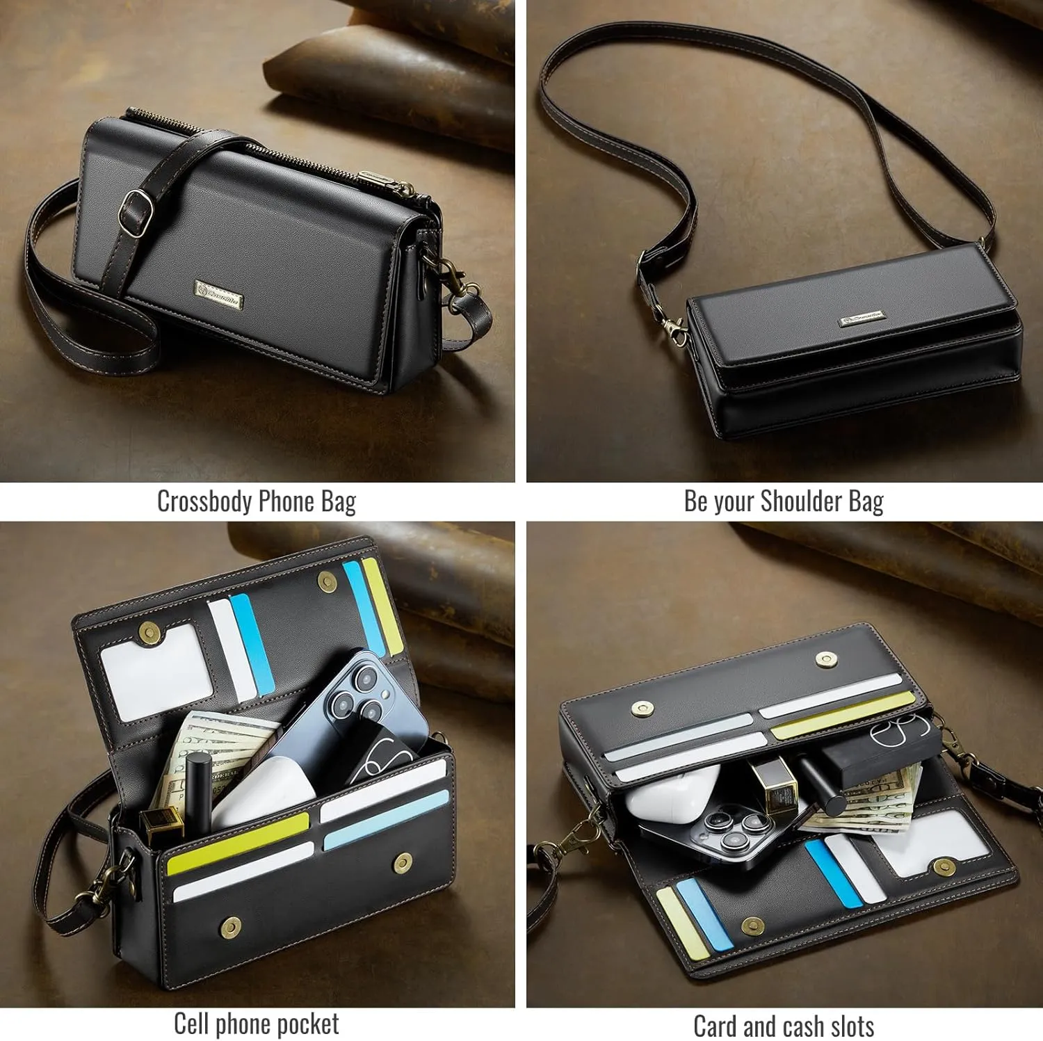 CaseMe Crossbody Small Cell Phone Bag for Women