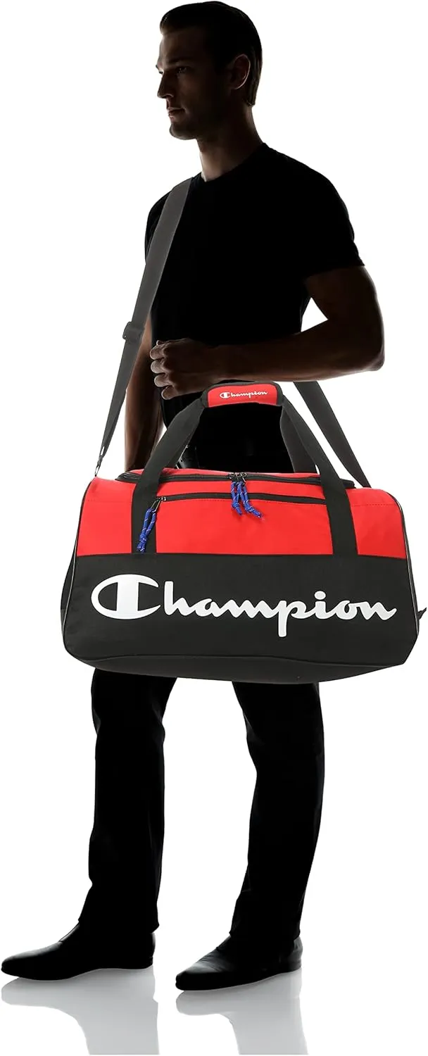 Champion Unisex Adult Velocity Duffel Bag, Red, One Size US