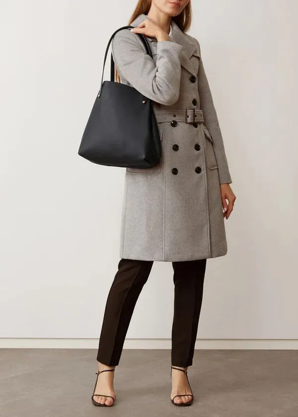 CHARLIE MIDDLETON Black Nappa Mini Bespoke Tote - Black