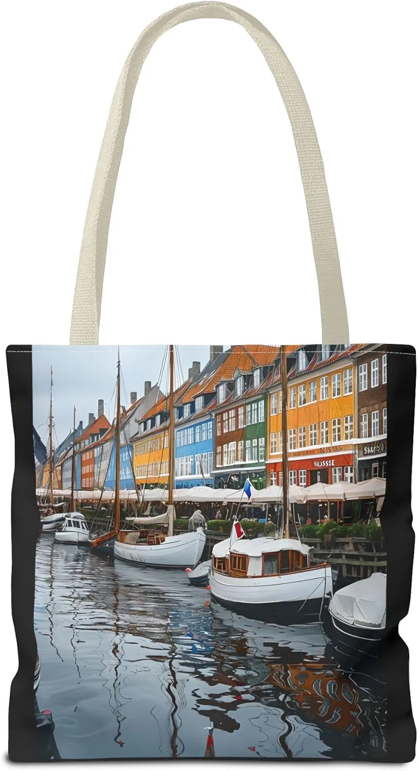 Charming Waterfront Tote Bag
