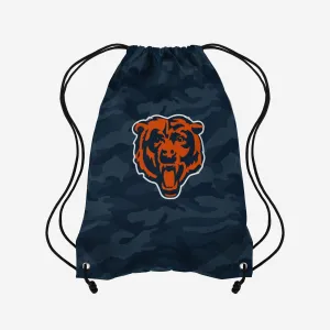 Chicago Bears Big Logo Camo Drawstring Backpack