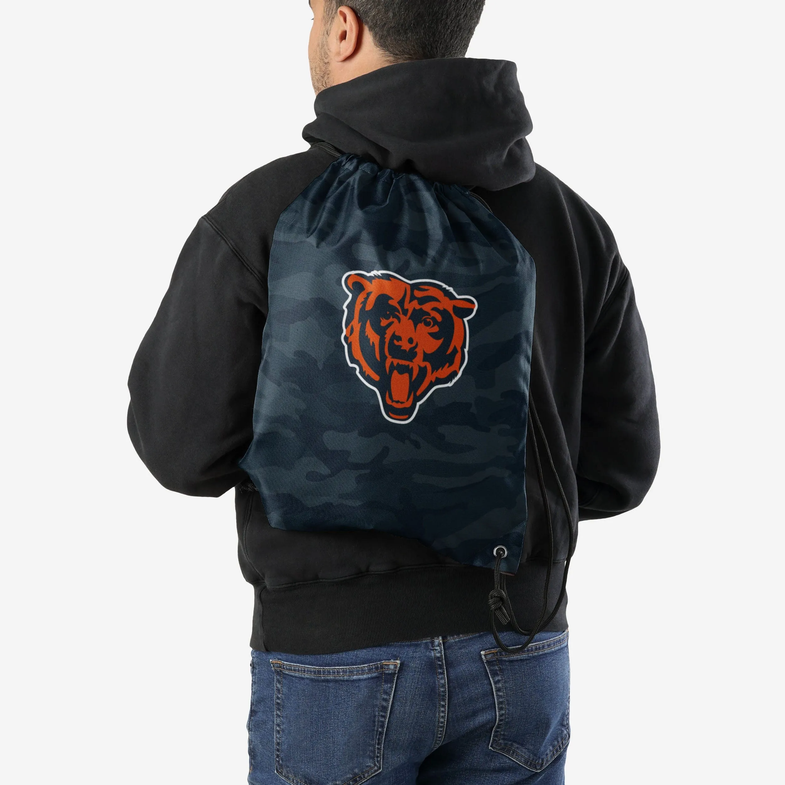 Chicago Bears Big Logo Camo Drawstring Backpack