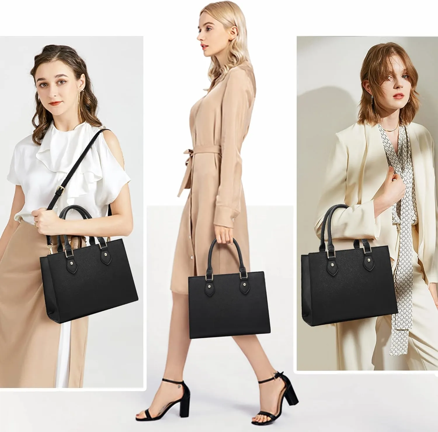 CHICAROUSAL Crossbody Purses and Handbags for Women PU Leather Tote Top Handle Satchel Shoulder Bags