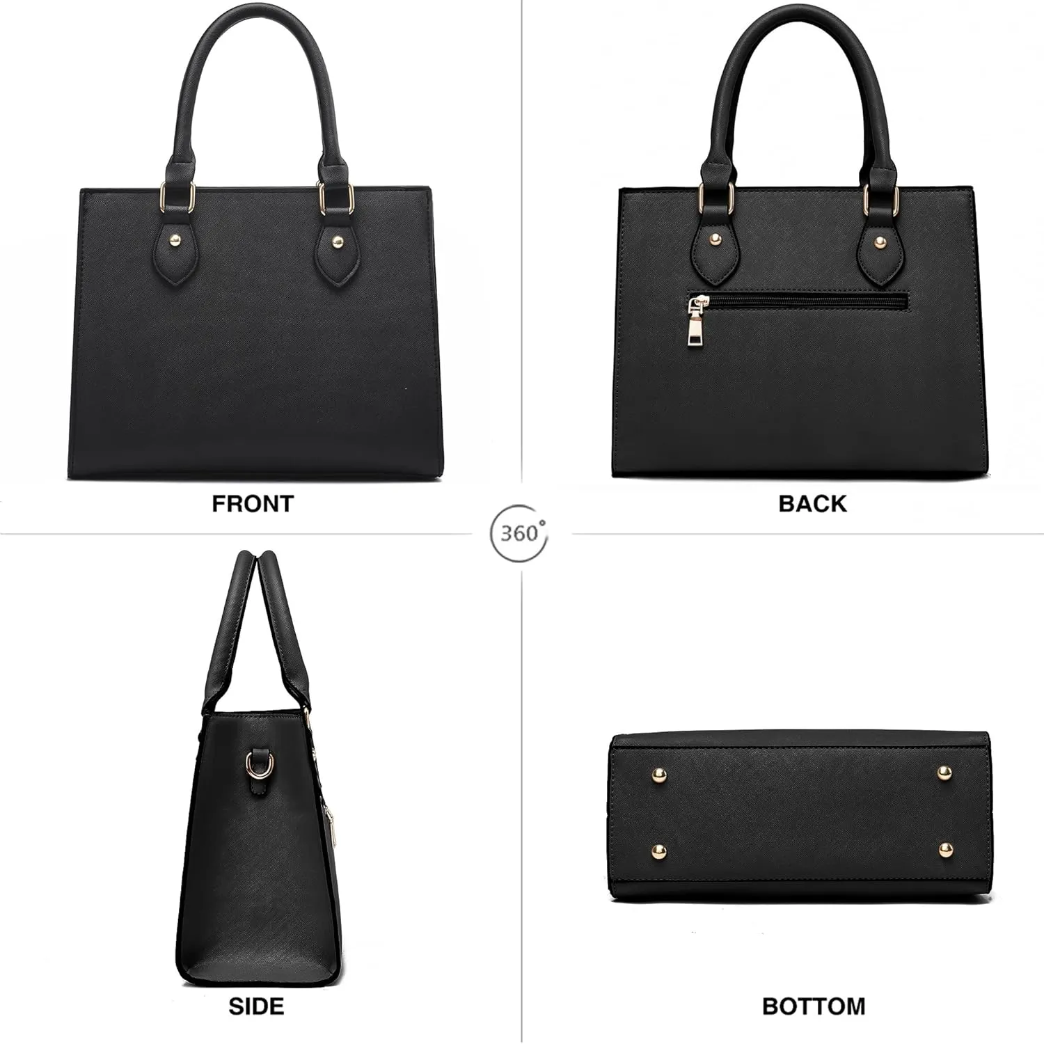 CHICAROUSAL Crossbody Purses and Handbags for Women PU Leather Tote Top Handle Satchel Shoulder Bags