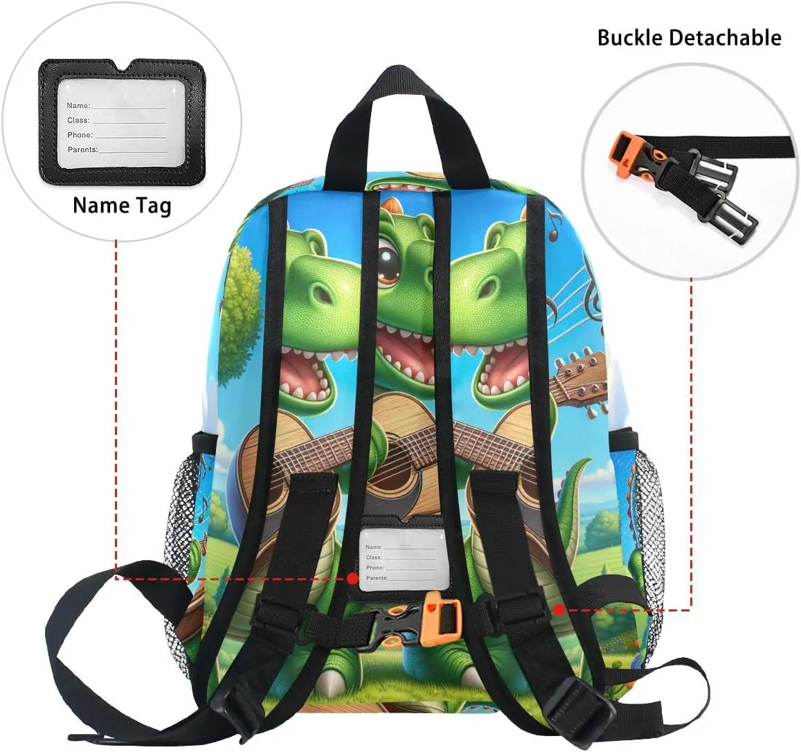 CHIFIGNO Custom Backpack with Name, Personalized Little Kids Backpacks for Boys Girls, Customized Bookbag for School Travel