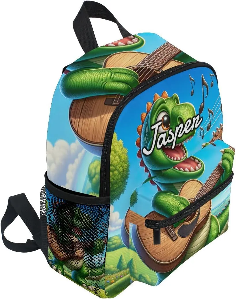 CHIFIGNO Custom Backpack with Name, Personalized Little Kids Backpacks for Boys Girls, Customized Bookbag for School Travel