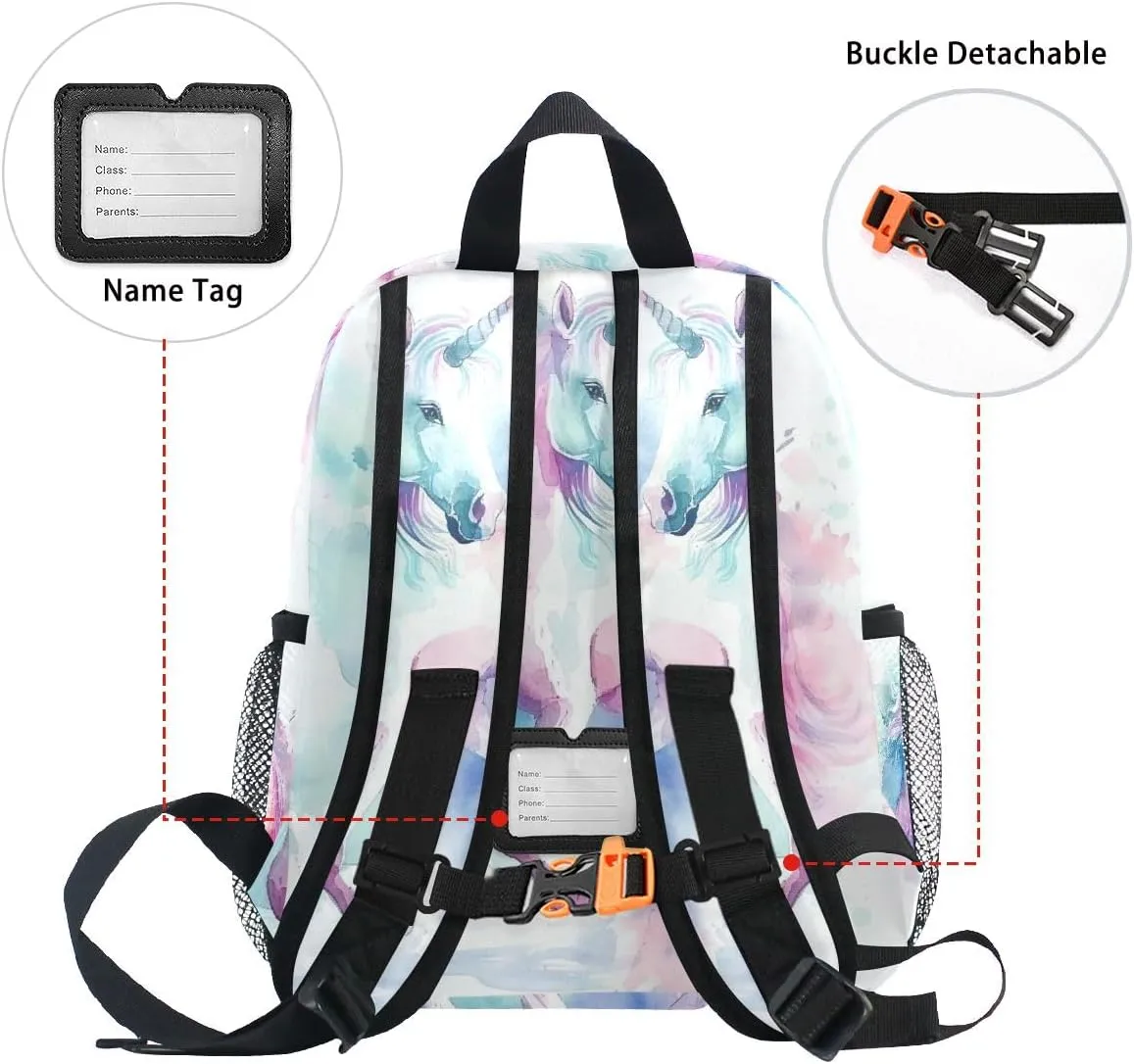 CHIFIGNO Custom Kids Backpacks Personalized Small Children's School Backpacks Kindergarten Children Bag for Boys Girls, Customize Name