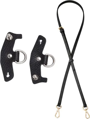 Chispee Bag Strap Accessories for Crossbody Bag Punch-Free Real Leather Shoulder Strap Perforated Conversion Accessories