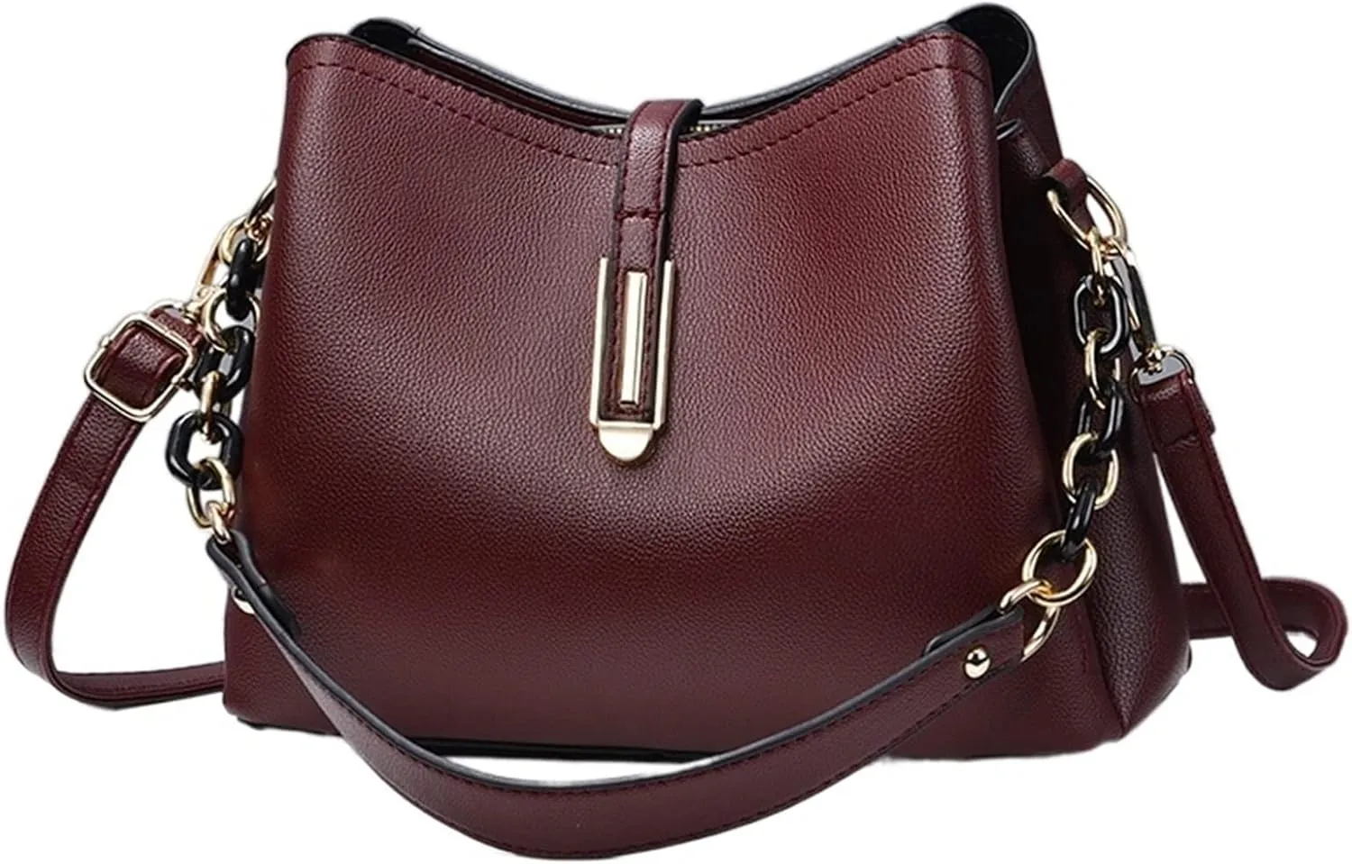Classic Simple Bucket Bag, Women's Elegant Shoulder Bag, All-Match Bag For Work