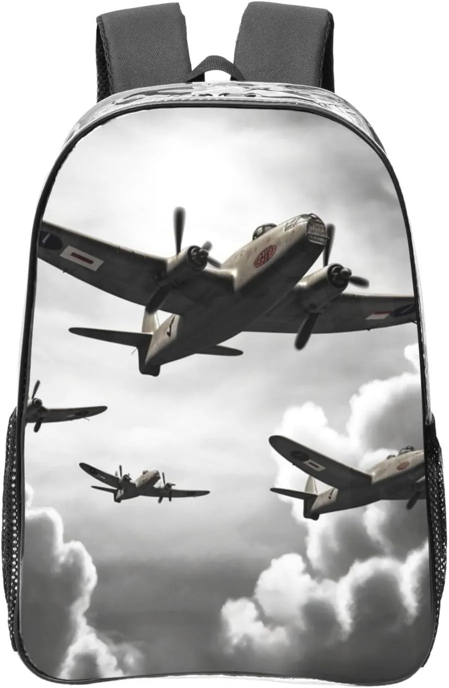 Clear Backpack Heavy Duty PVC Transparent Bookbag World War 2 Backpack Daypack Laptop Backpack