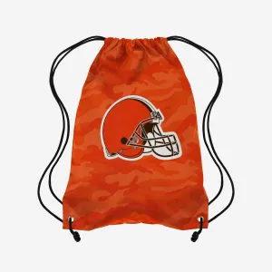 Cleveland Browns Big Logo Camo Drawstring Backpack