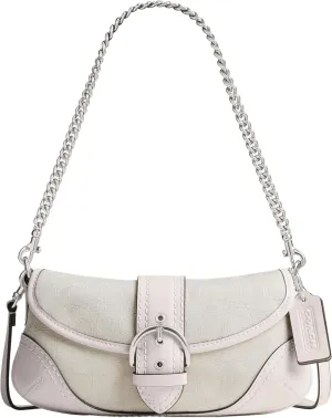 Coach Soho Bag 25 in Signature Jacquard, LH/Cloud Chalk