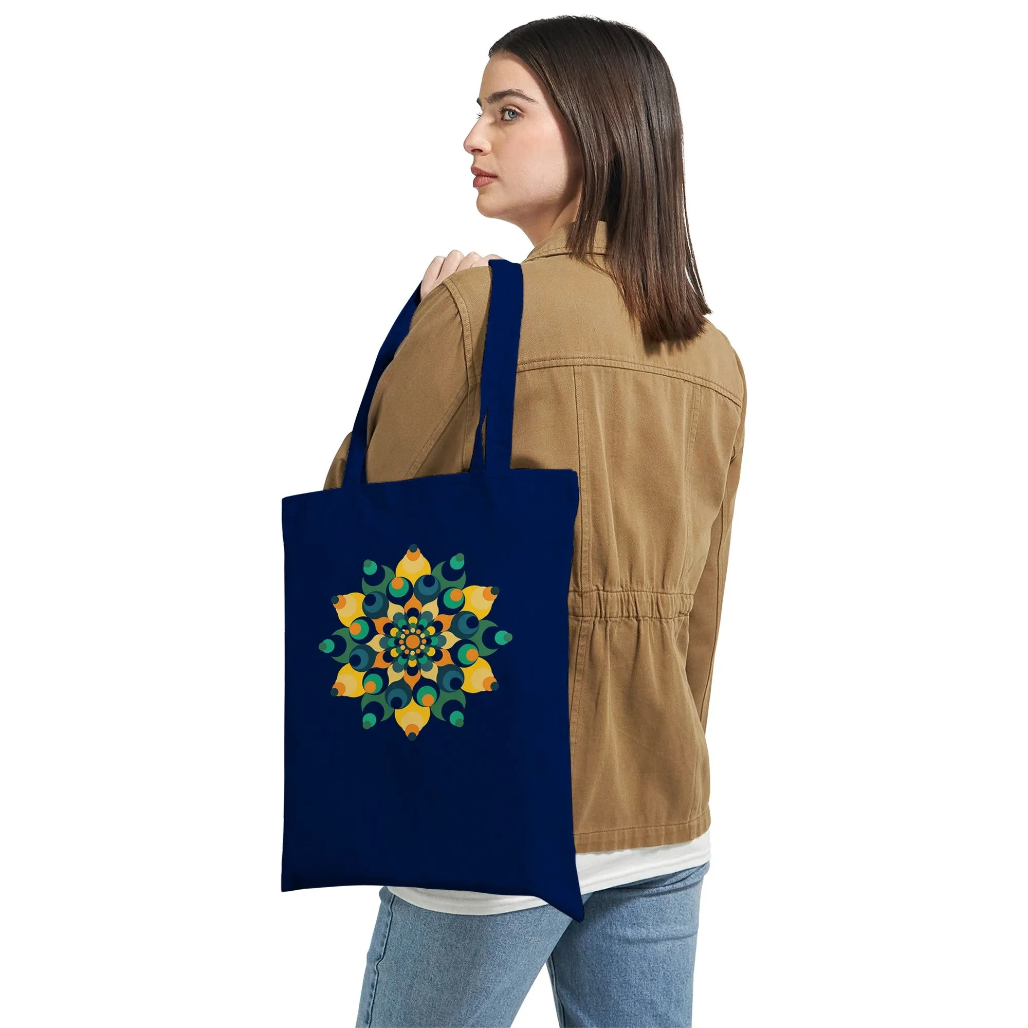 Colour Burst Mandala Tote Bag