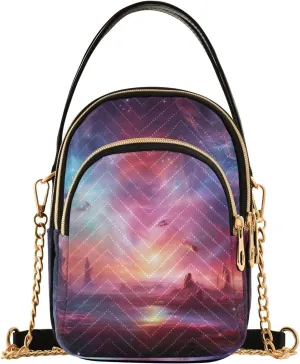 Cosmic Sky with Various Stars and Nebulas Shoulder Bag, Handbags for Women Crossbody Bag, Shoulder Travel Bag