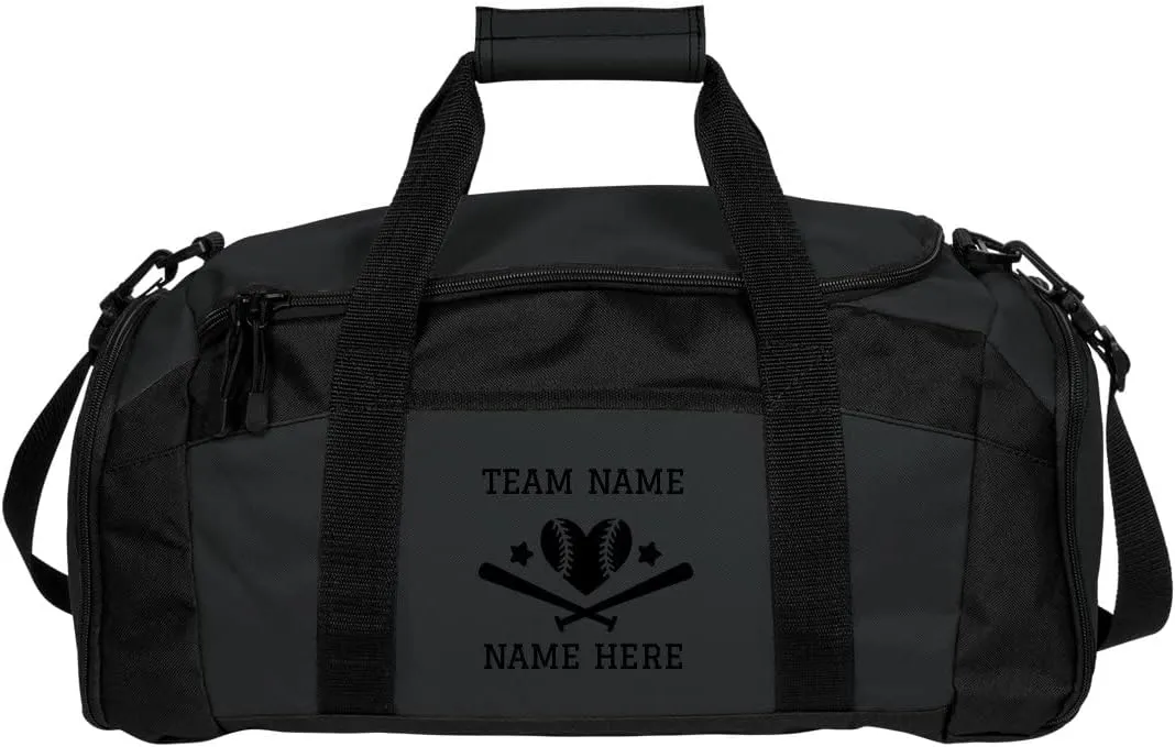 Create a Custom Softball Duffel Bag: Gym Duffel Bag