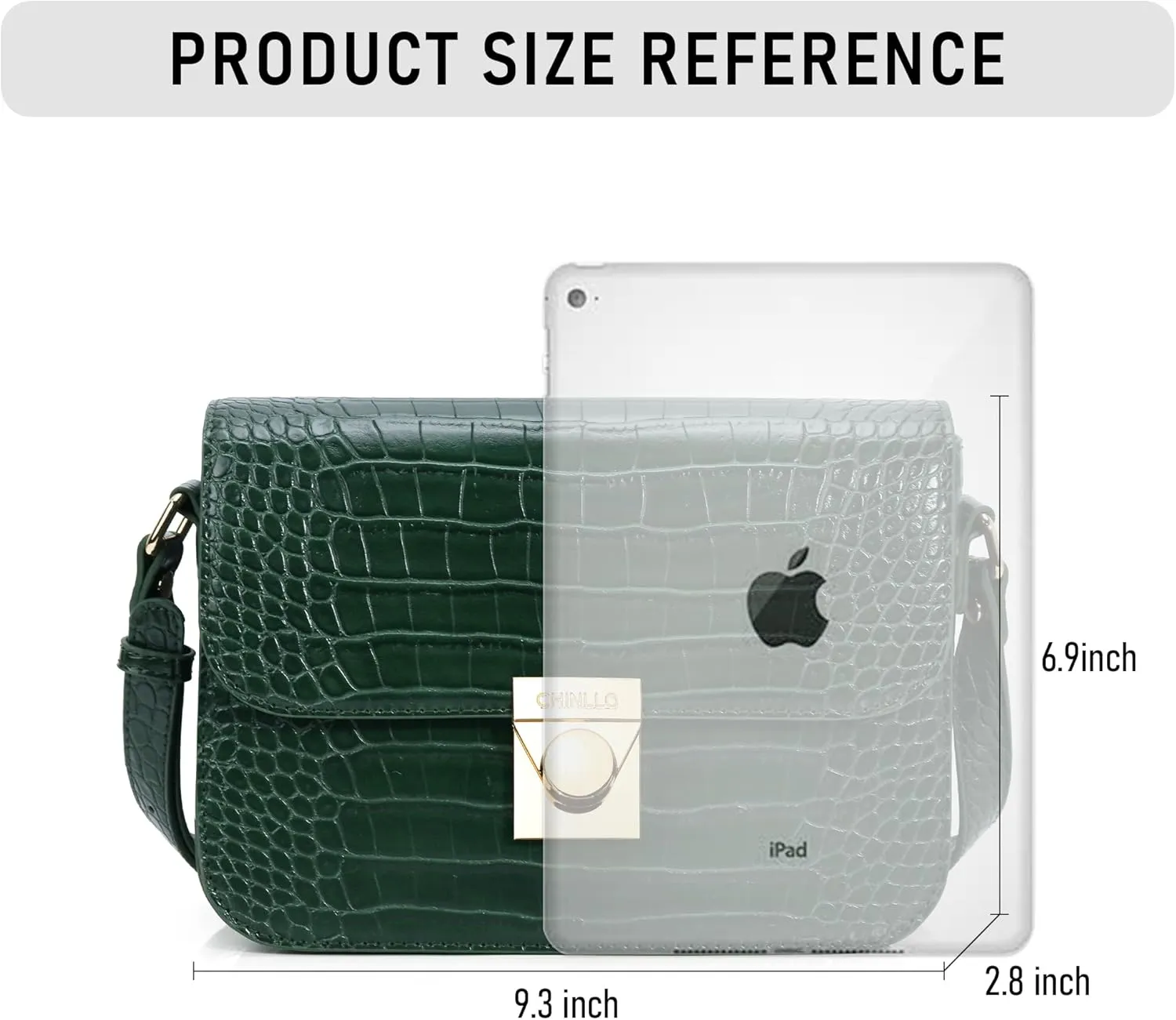 Crossbody Bag Shoulder Satchel Purse for Women, Triple Pocket Bag PU Leather Messenger Bag Flap Evening Bag