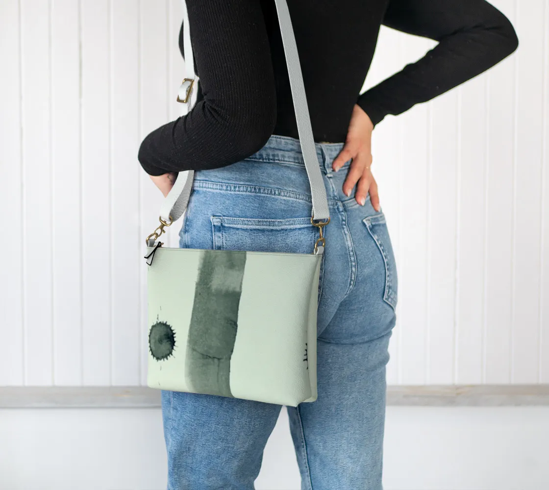 Crossbody Purse Cost-efficient Leather Vegan International shipping Ink