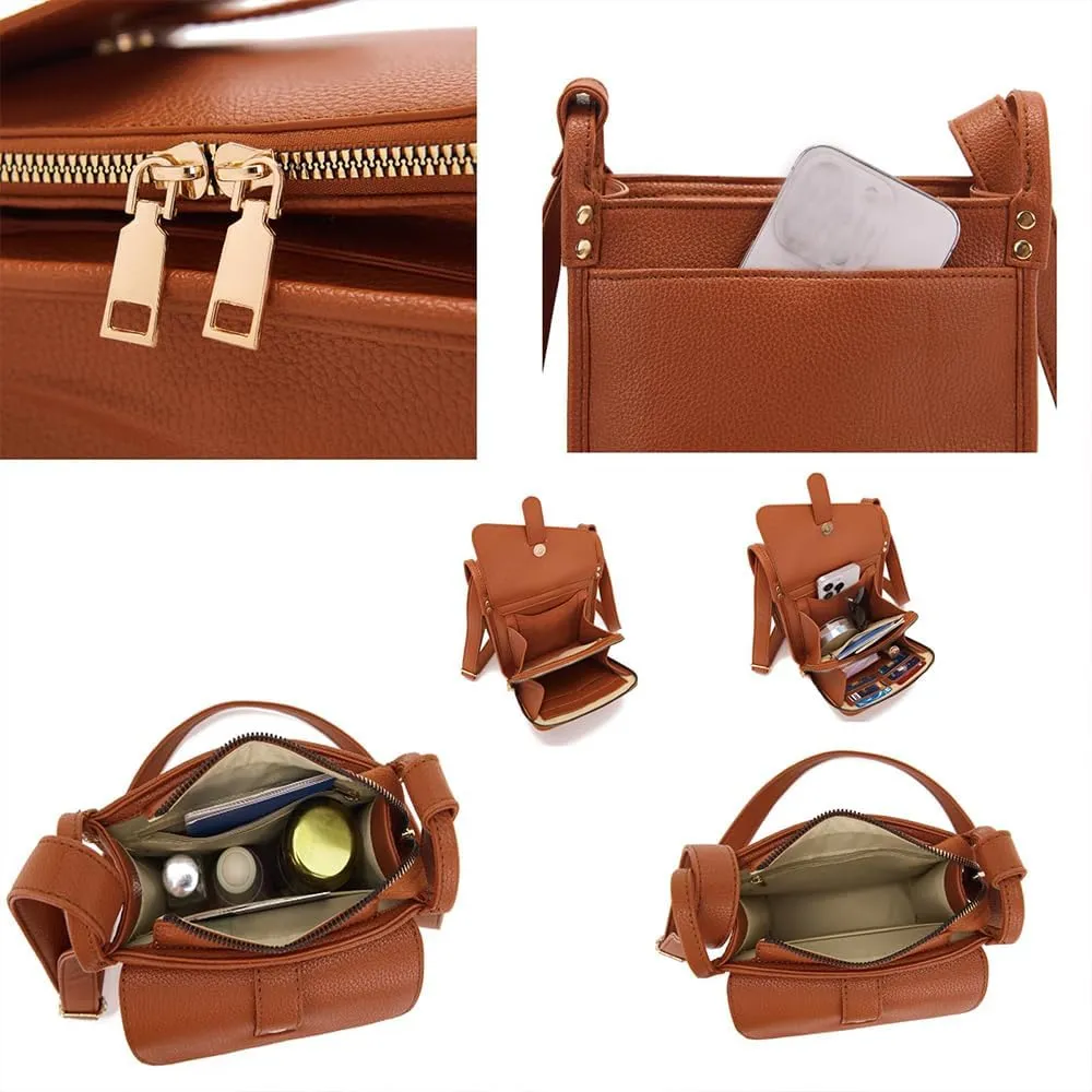 Crossbody Purses for Women,Dollver Unique Design Crossbody Leather Bag for Women