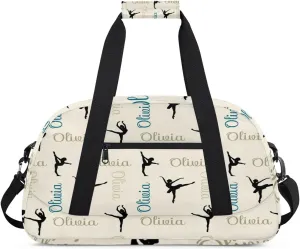 Custom Dance Bag for Girls, Overnight Duffel Bags Cheerleader for Kids Personalized Sport Gym Bag, Gymnastics Duffel Bag with Names - Dance