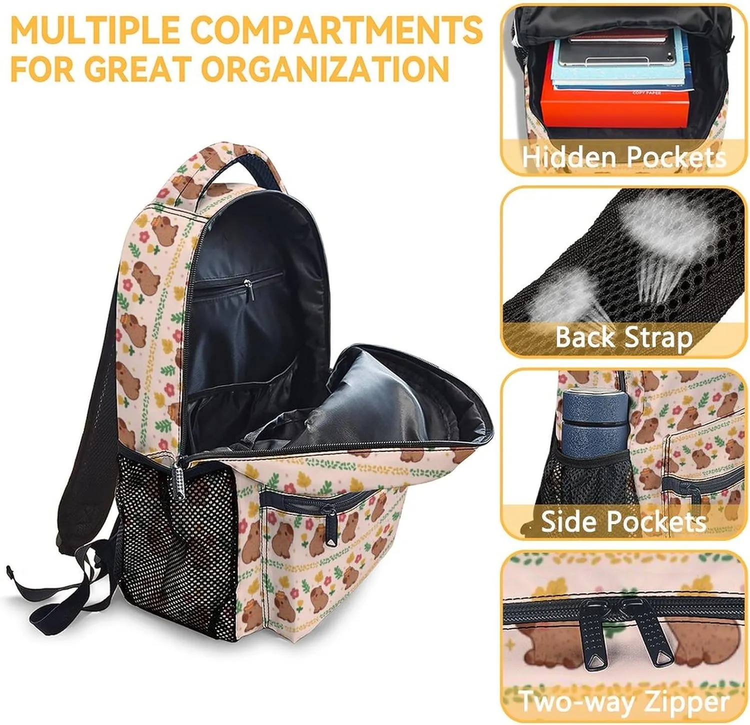 Custom Girls Backpack with Lunch Box, 3 in 1 School Backpacks Matching Combo, Cute Pink Bookbag and Pencil Case Bundle
